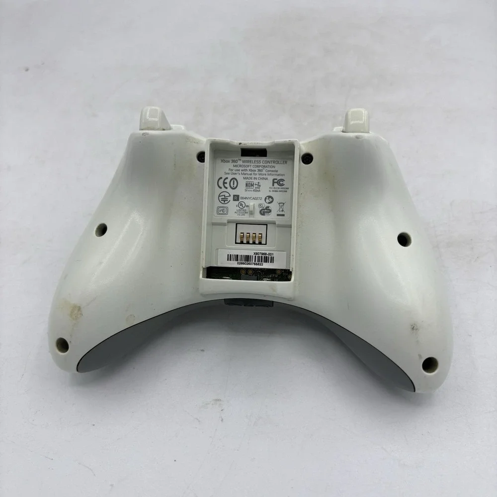 Microsoft Xbox 360 Wireless‎ Controller White No Battery Pack